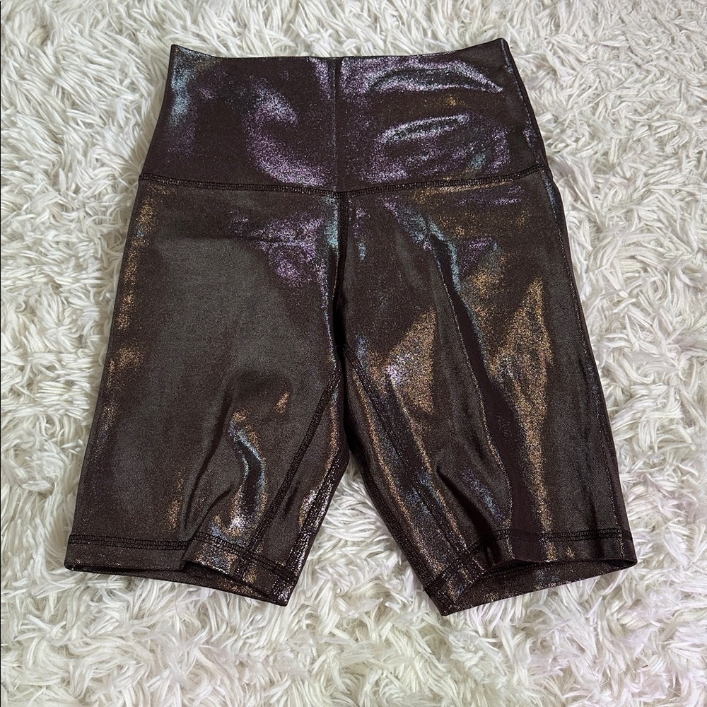 Lululemon Align High-Rise Short 8" *Shine Radiate Foil Print French Press